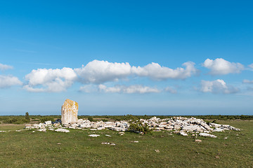 Image showing Ancient monument in a great plain area