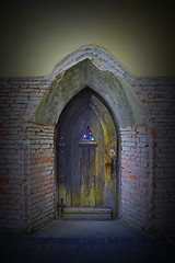 Image showing gothic church entrance