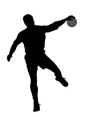 Image showing Handball player