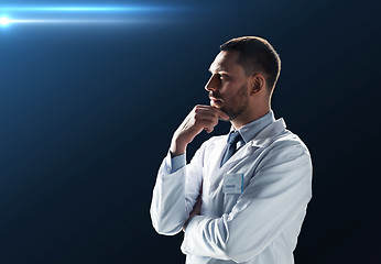 Image showing doctor or scientist in white coat