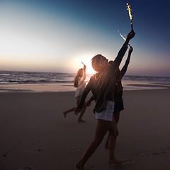 Image showing Beach Party