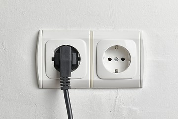 Image showing Electric Socket Closeup