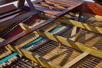 Image showing Old Piano Interior Parts