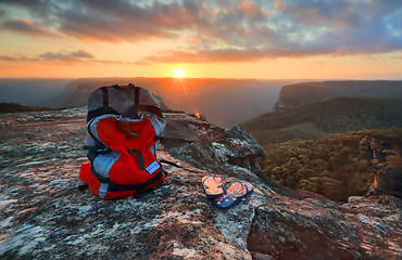 Image showing Exploring Australia - Sunset Blue Mountains