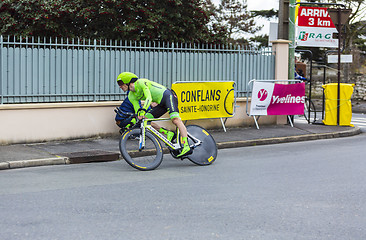 Image showing The Cyclist Pierre Rolland - Paris-Nice 2016