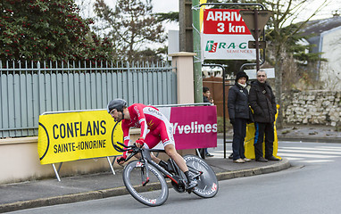 Image showing The Cyclist Cyril Lemoine - Paris-Nice 2016