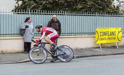 Image showing The Cyclist Cyril Lemoine - Paris-Nice 2016