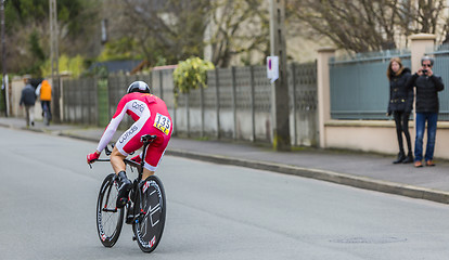 Image showing The Cyclist Cyril Lemoine - Paris-Nice 2016