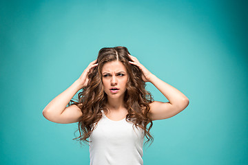 Image showing The portrait of disaffected woman