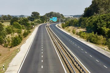 Image showing Highway with no traffic