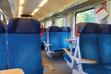 Image showing Passenger Train interior