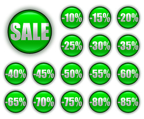 Image showing discount web buttons