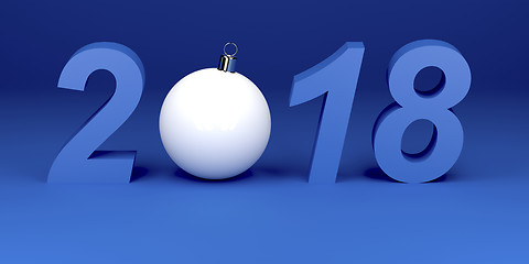 Image showing Happy new year 2018 