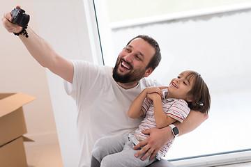 Image showing selfie father and son