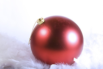 Image showing Christmas Ornaments with white space