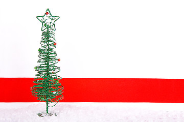 Image showing Christmas Tree with Snow