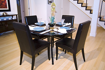 Image showing Trendy Modern Dining Room