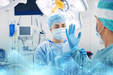 Image showing surgeons in operating room at hospital