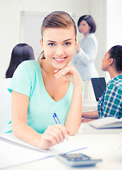 Image showing student girl at school