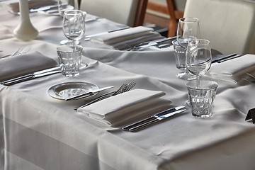 Image showing Table at a restaurant
