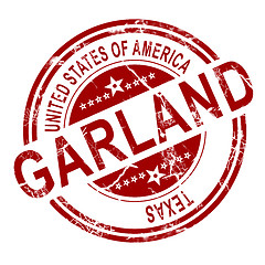 Image showing Garland Texas stamp with white background