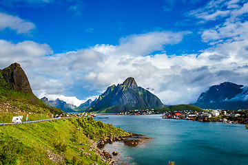 Image showing Lofoten is an archipelago in the county of Nordland, Norway.