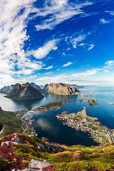 Image showing Lofoten is an archipelago in the county of Nordland, Norway.