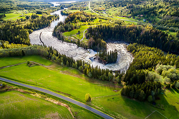 Image showing Ristafallet waterfall in the western part of Jamtland is listed 