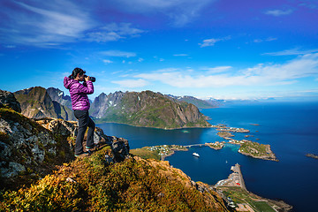 Image showing Nature photographer Norway Lofoten archipelago.