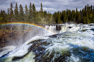 Image showing Ristafallet waterfall in the western part of Jamtland is listed 