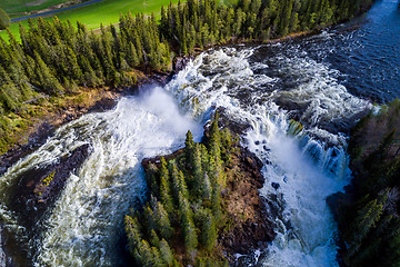 Image showing Ristafallet waterfall in the western part of Jamtland is listed 