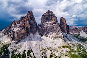 Image showing National Nature Park Tre Cime In the Dolomites Alps. Beautiful n