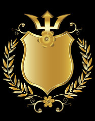 Image showing golden shield