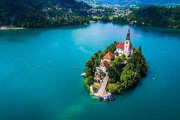 Image showing Slovenia - resort Lake Bled.