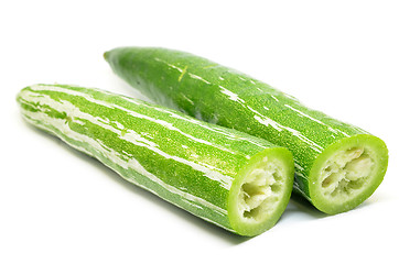 Image showing Sliced Snake gourd