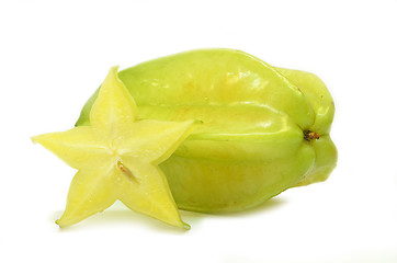 Image showing Star fruit carambola or star apple 