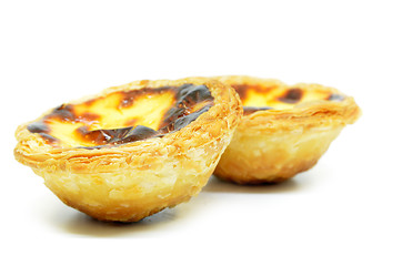 Image showing Typical Portuguese custard pies