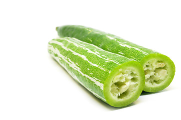 Image showing Sliced Snake gourd