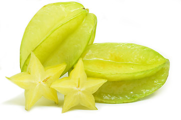 Image showing Star fruit carambola or star apple