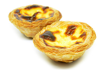 Image showing Typical Portuguese custard pies