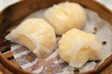 Image showing Shrimp dumplings, Dim Sum in china