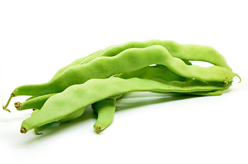 Image showing Fresh green hyacinth beans 