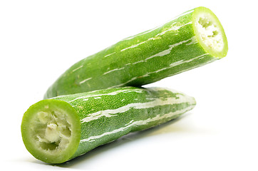 Image showing Sliced Snake gourd