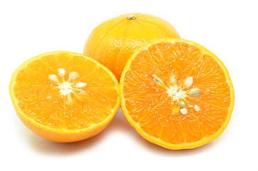 Image showing Mandarin oranges with segments