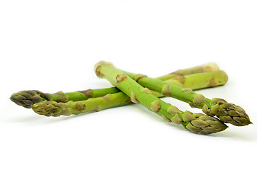 Image showing Delicious isolated asparagus