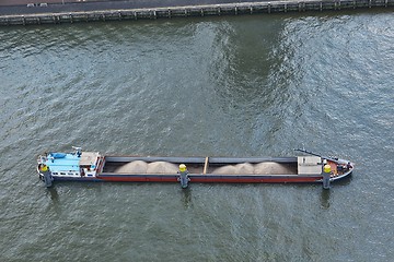 Image showing Barge from above