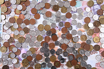 Image showing czech coins background