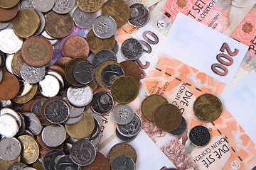 Image showing czech money texture 