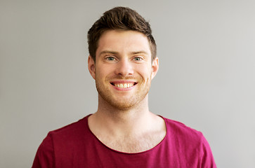 Image showing portrait of happy smiling handsome young man