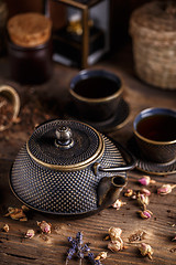 Image showing Cast iron teapot 